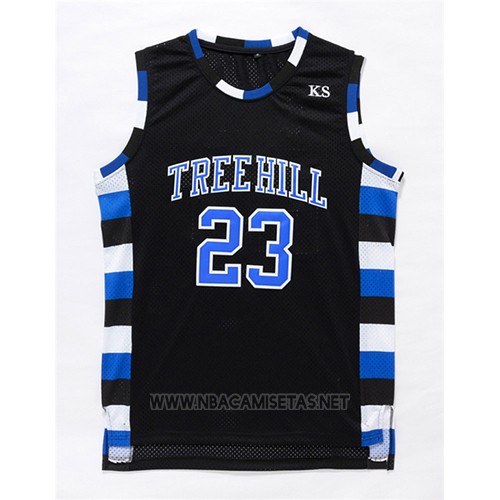 Camiseta Pelicula Tree Hill Nathan Scott NO 23 Negro